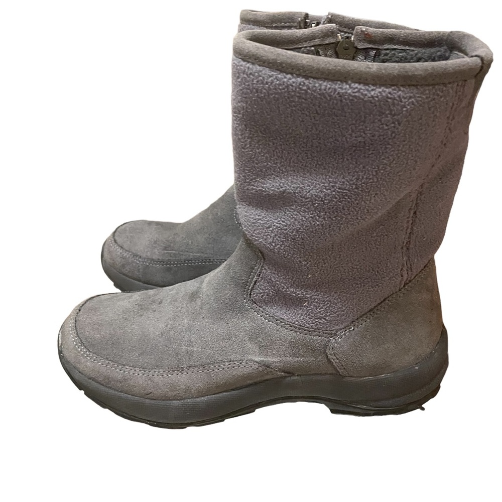 L.L. Bean Women's Black Mid-Calf Suede Slip-On Boots Size 7 Medium